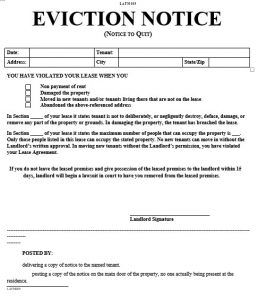 Eviction Notice Letter and How to Write It Well | Mous Syusa