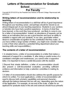 Sample Letter of Recommendation for Graduate School and how to make it ...