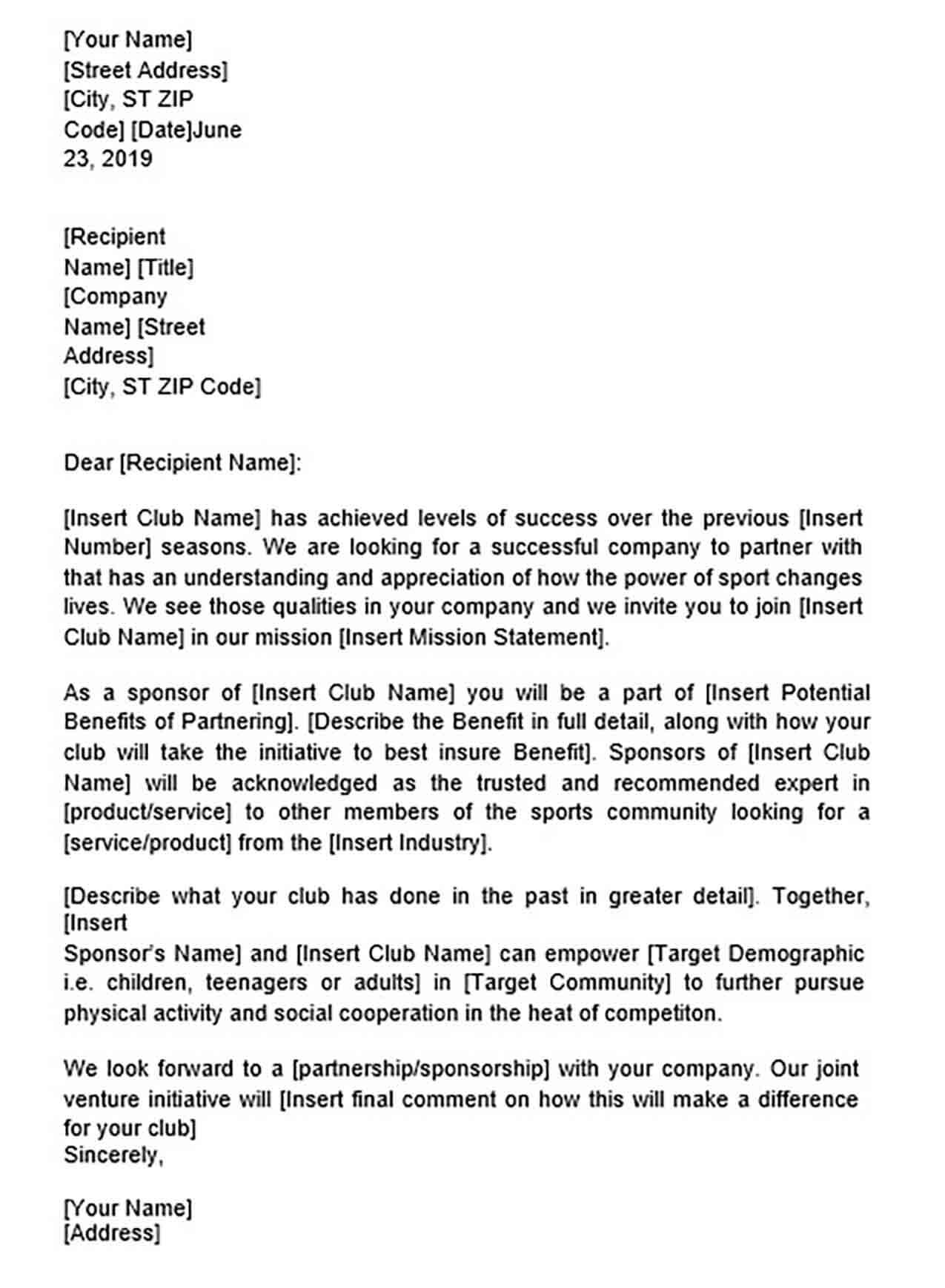 Partnership Proposal Letter Sample