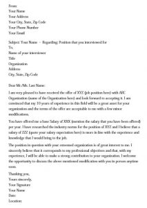 Salary Negotiation Letter for PDF, Word | Mous Syusa