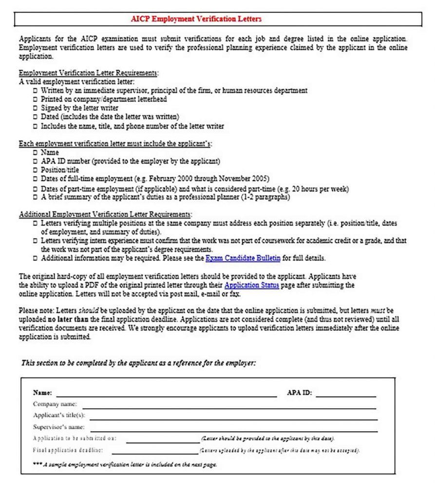 significances of verification of employment letter for employers in