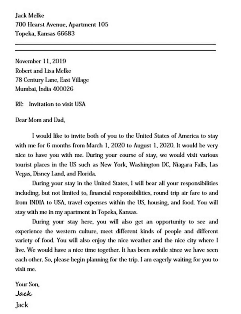 Invitation Letter for US Visa and Things to Know About It | Mous Syusa