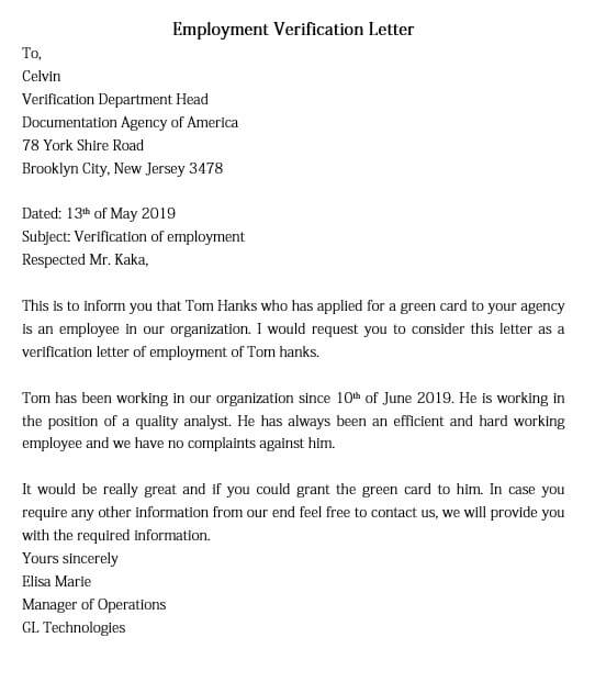 able employment verification letter