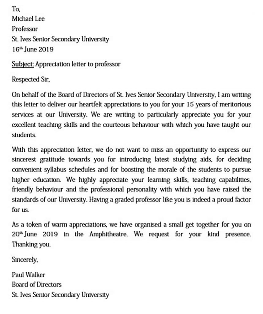 Appreciation Letter and How to Write It Best | Mous Syusa