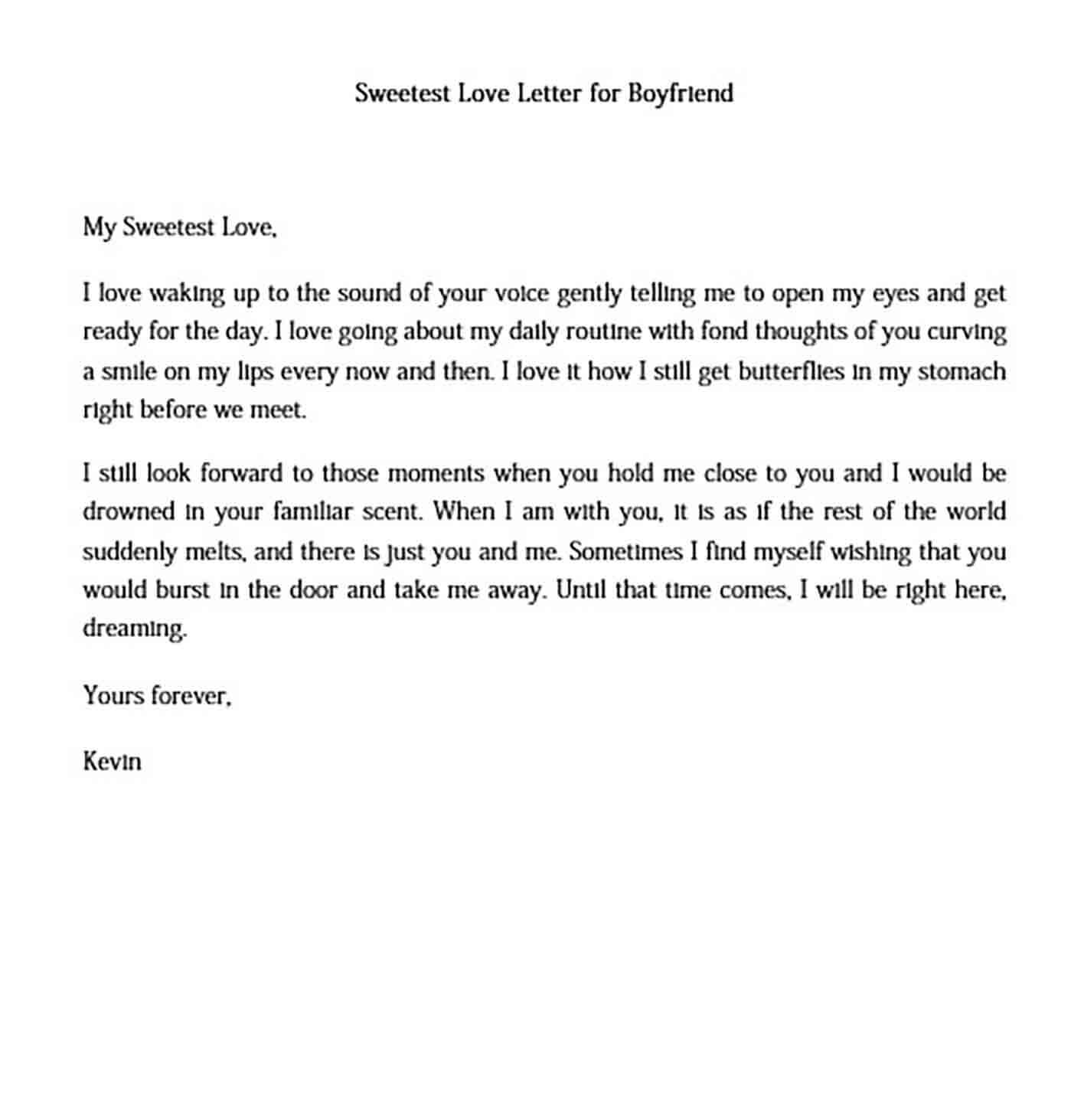 sweetest love letter for boyfriend