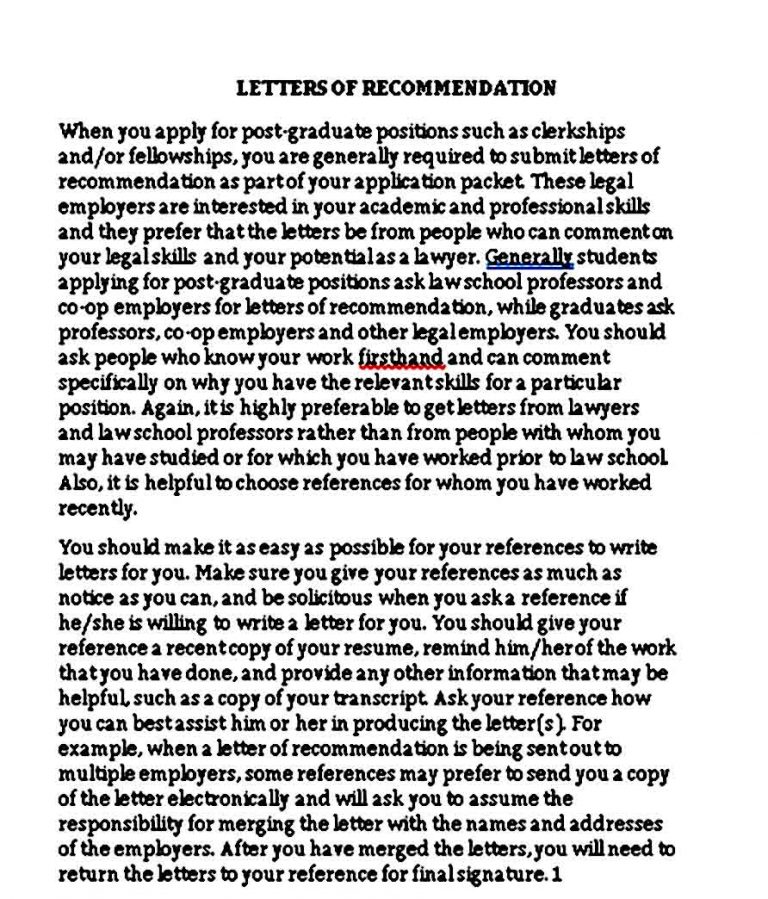 Sample Recommendation Letters | Mous Syusa