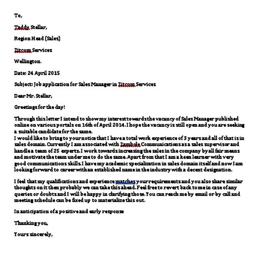 Formal Business Letter templates Word