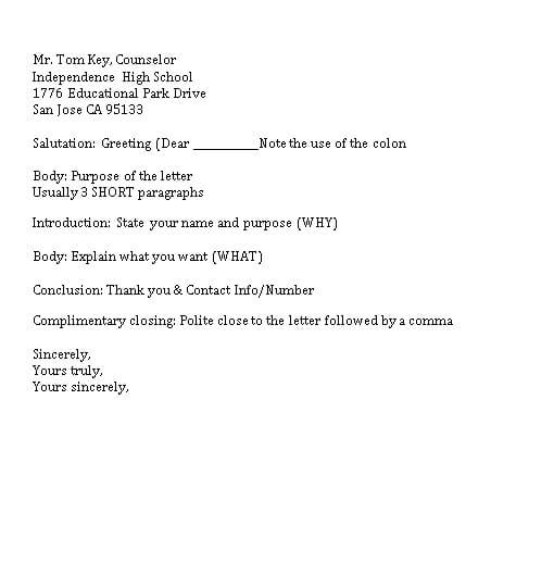 business letter templates