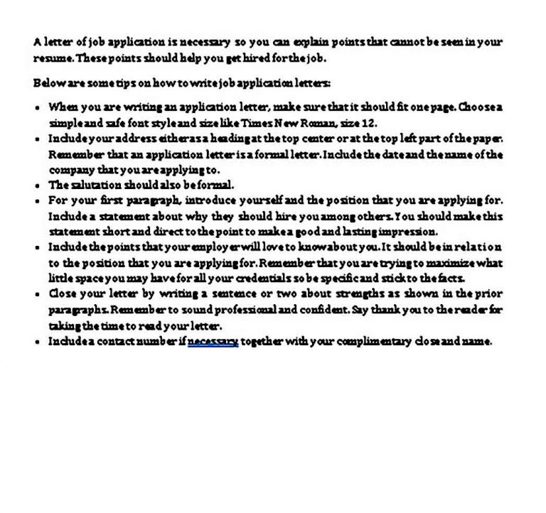 8 Sample Application Letter Mous Syusa