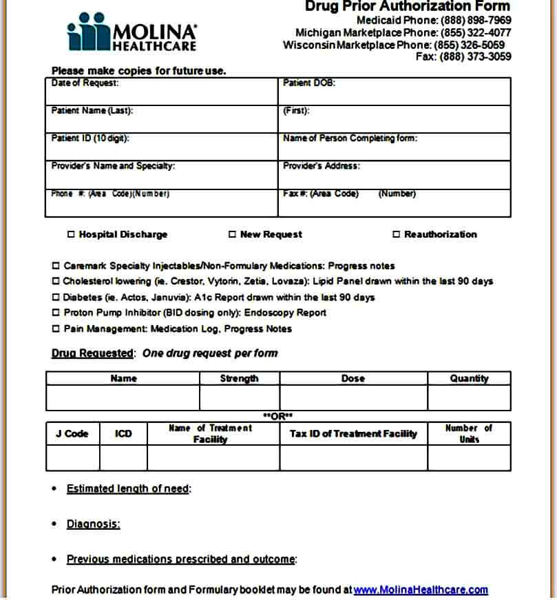 Caremark Drug Prior Authorization Form