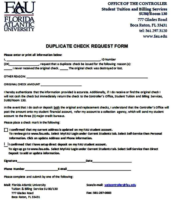 Duplicate Check Request Form