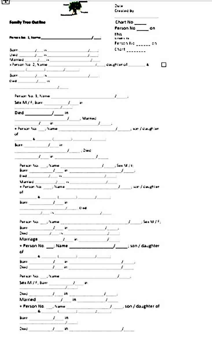 Family Tree Outline