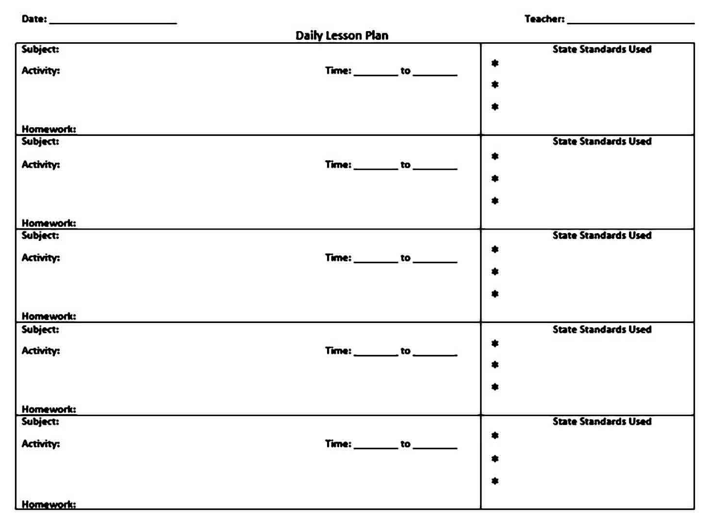 Lesson Plan for Kindergarten