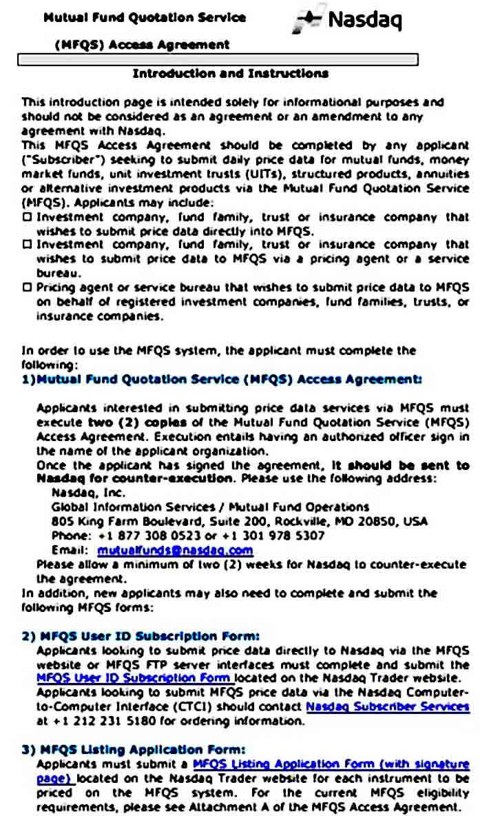 Mutual Fund Quotation Service Mutual Fund Quotation Service