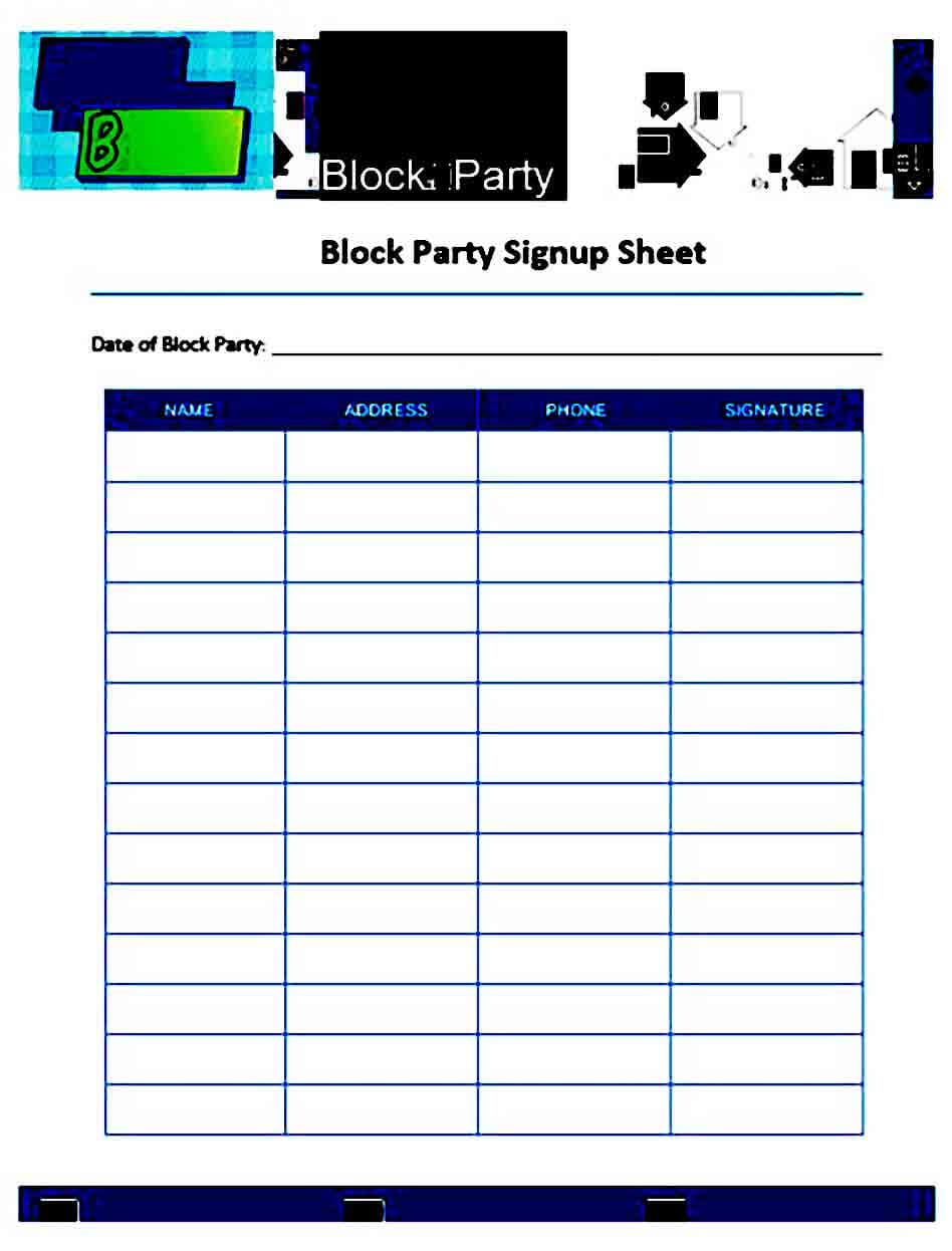 Printable Sign Up Sheet Template | Mous Syusa