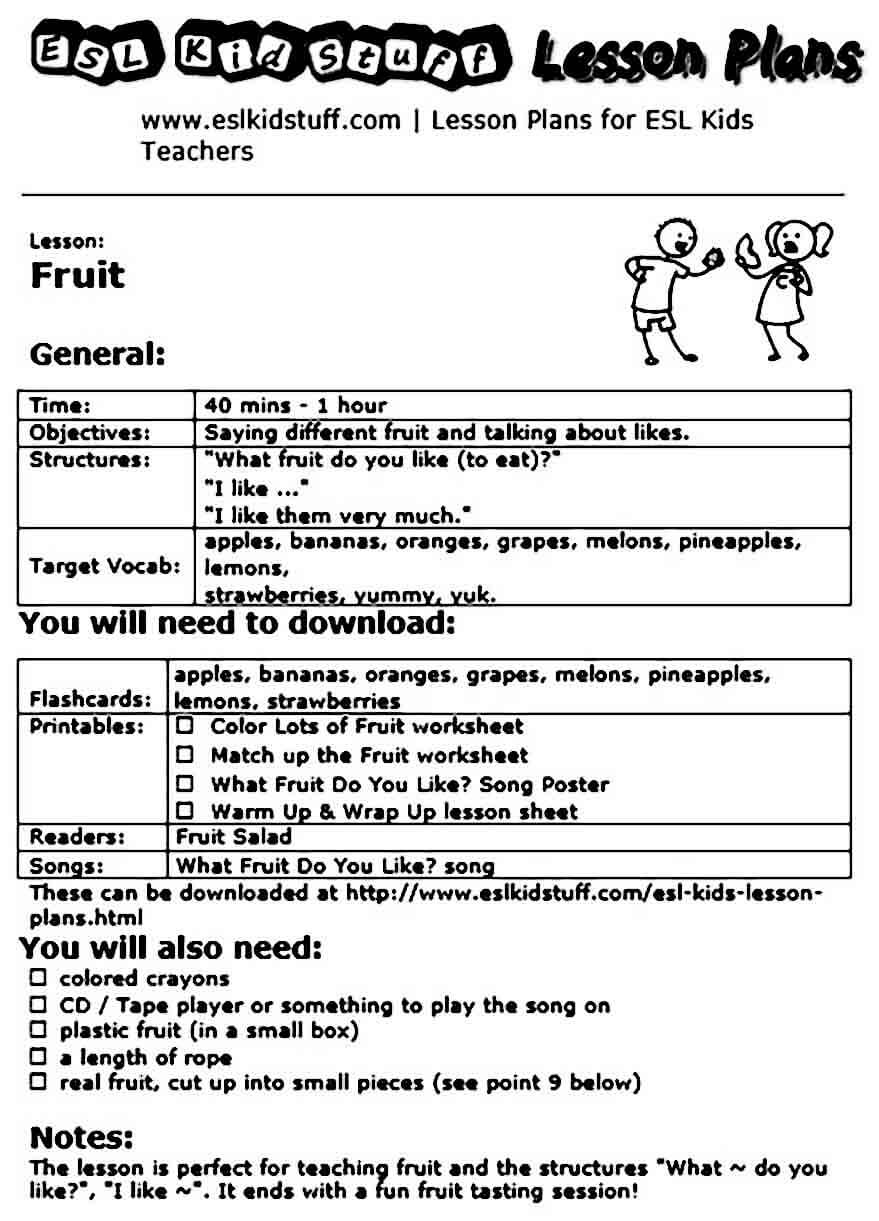 Lesson Plan Objectives Examples