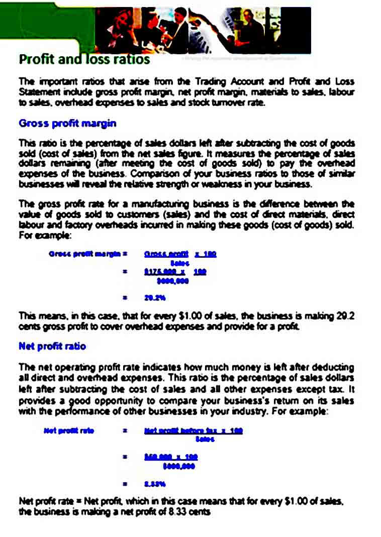 Profit and Loss Ratio templates