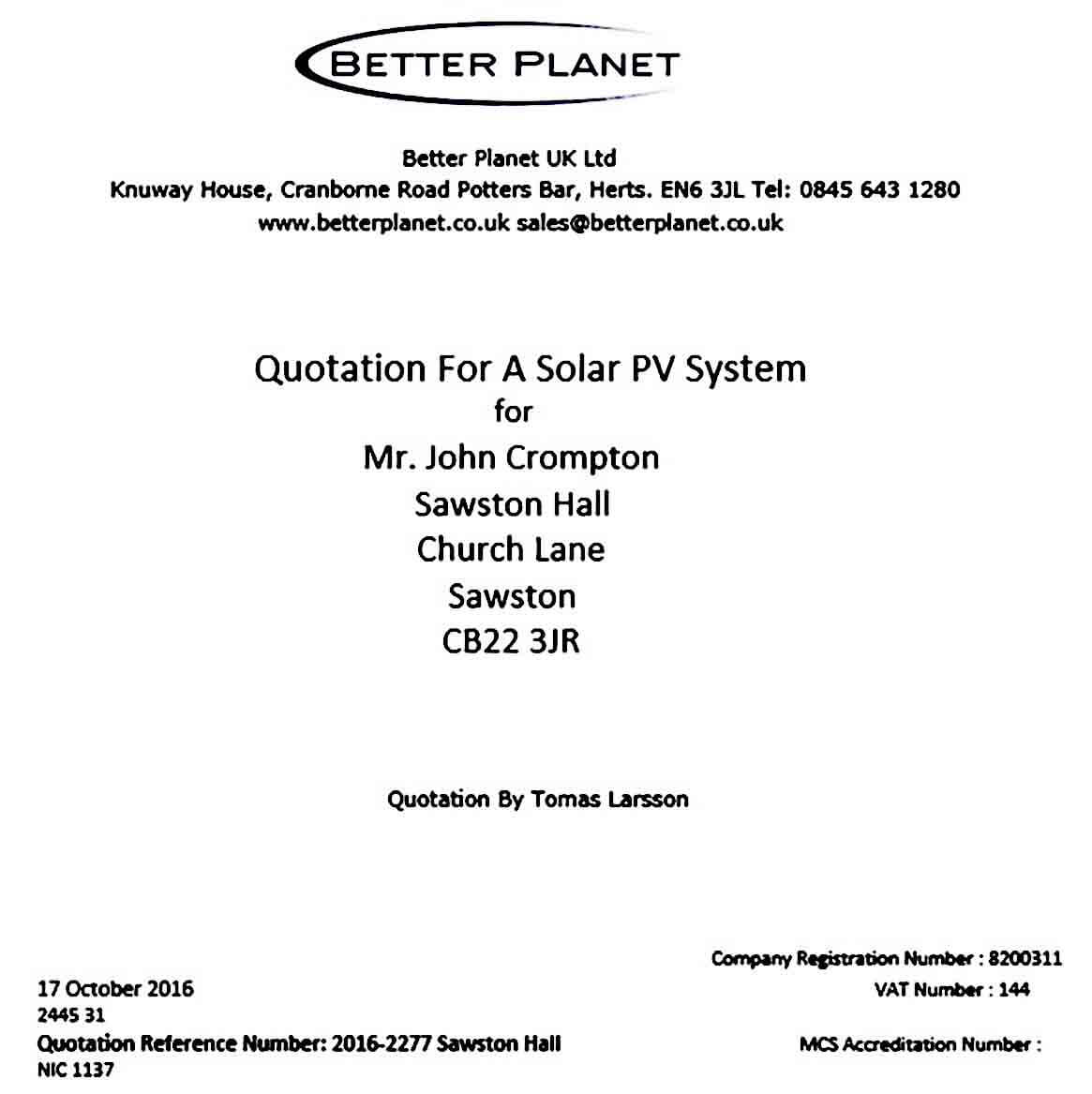 Project Quotation templates Project Quotation templates