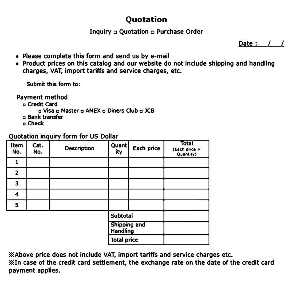 Quotation templates Microsoft Word Quotation templates Microsoft Word