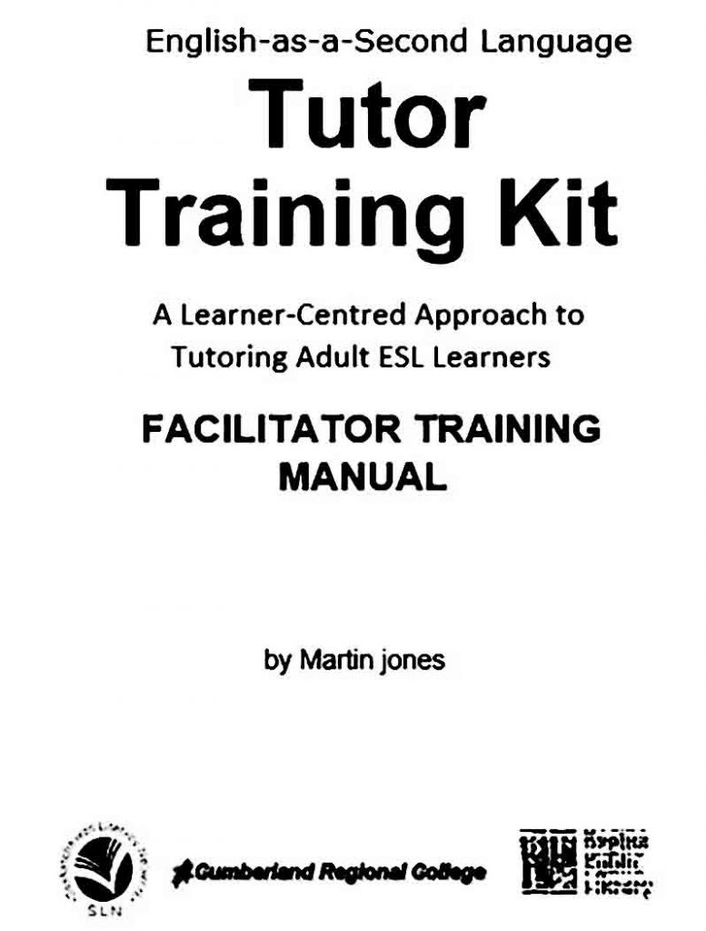 Sample Tutor Training Manual