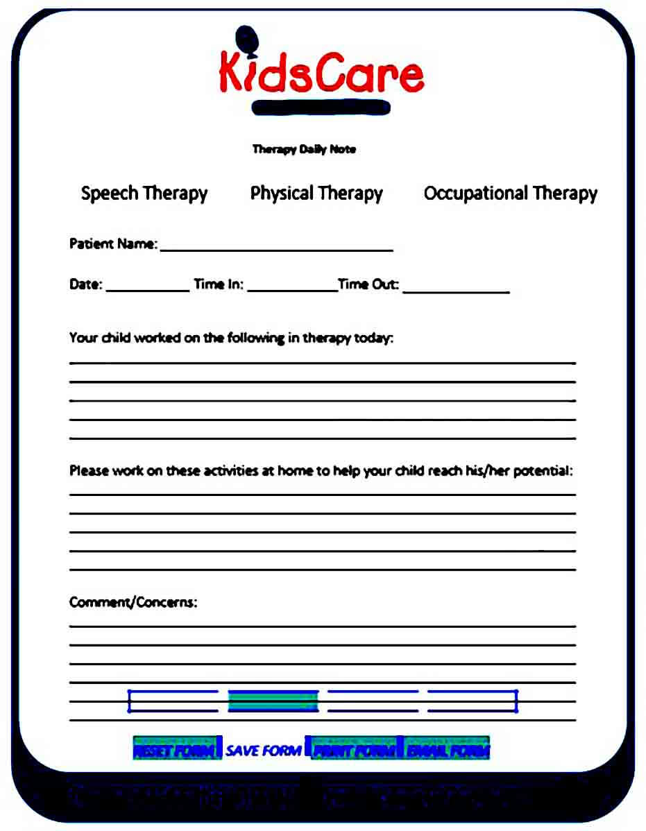 Therapy Note templates