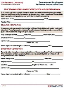 Verification of Employment Form Sample | Mous Syusa