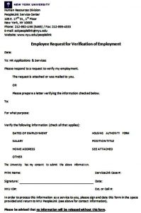 Verification of Employment Form Sample | Mous Syusa