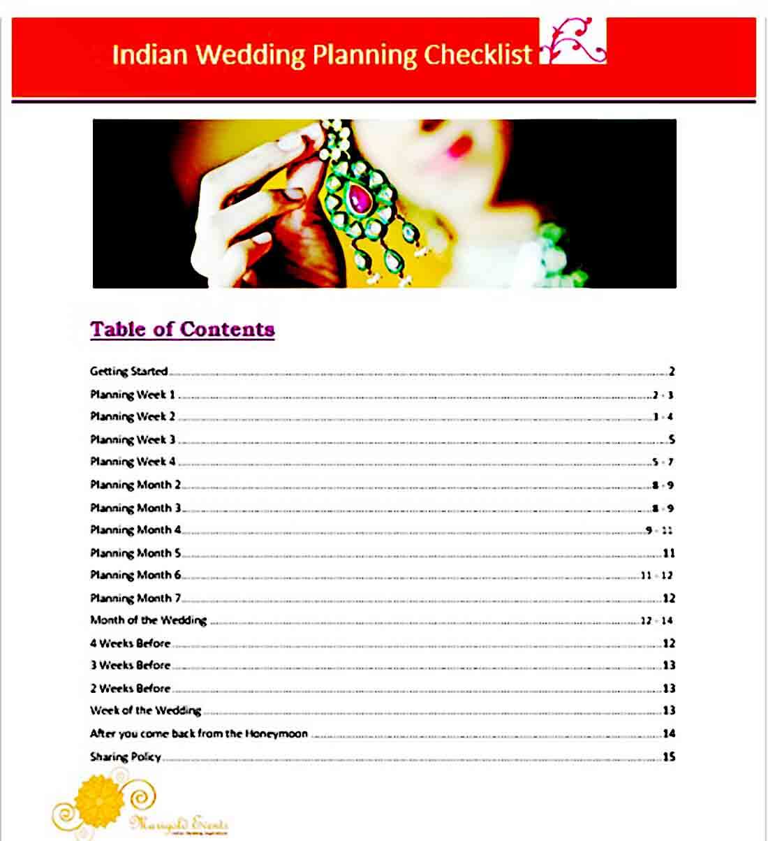 Wedding Guest List templates Example