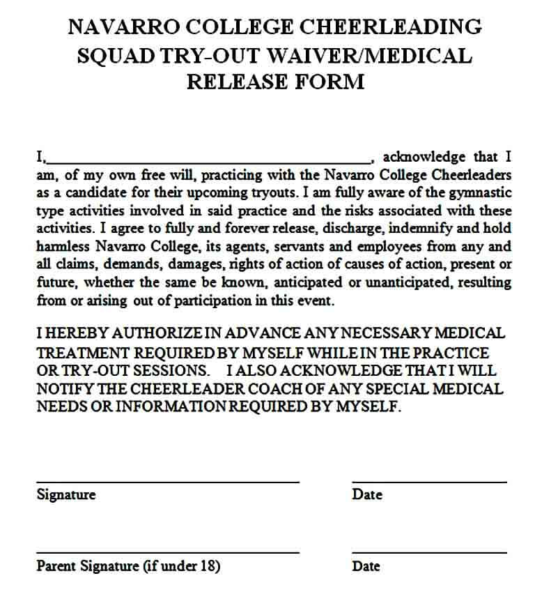 basic medical release form
