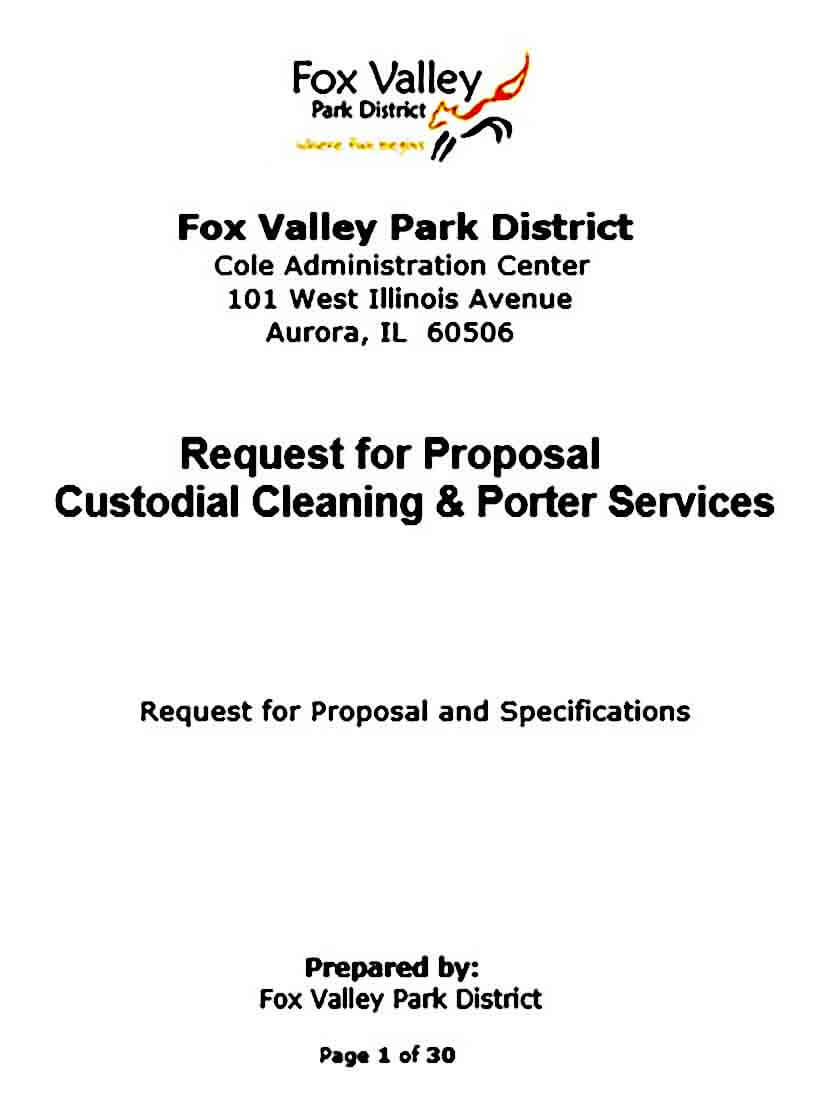 custodial cleaning and porter services rfp