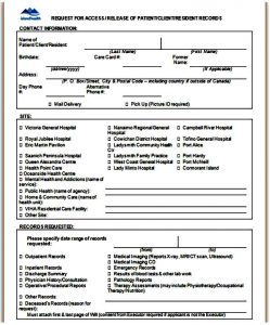 Sample Medical Records Request Form | Mous Syusa