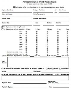 Sample Return to Work Medical Form | Mous Syusa