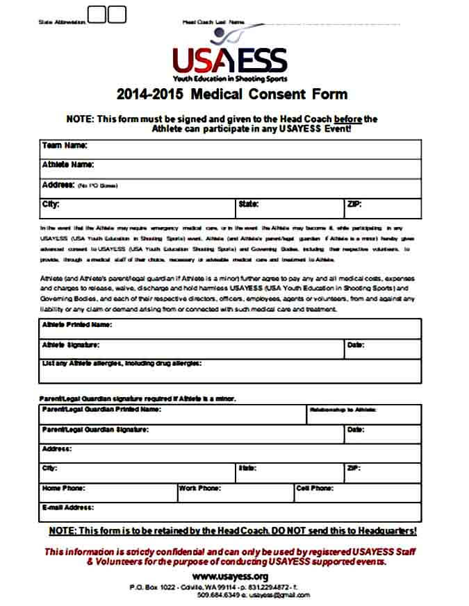 simple medical consent form