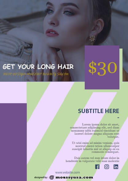 Beauty Parlor Flyer design ideas