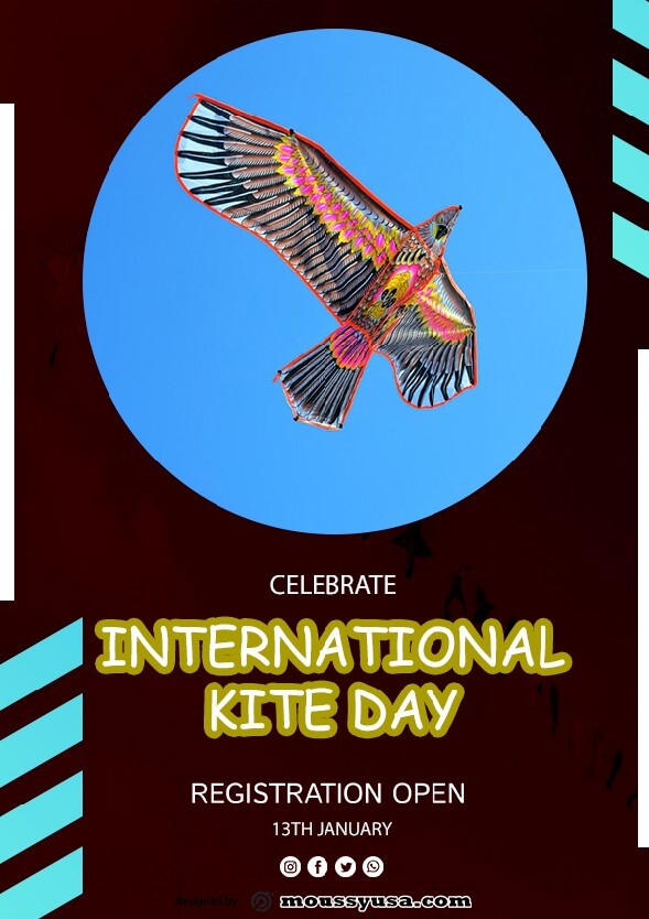 Free International Kites Day Flyer template ideas