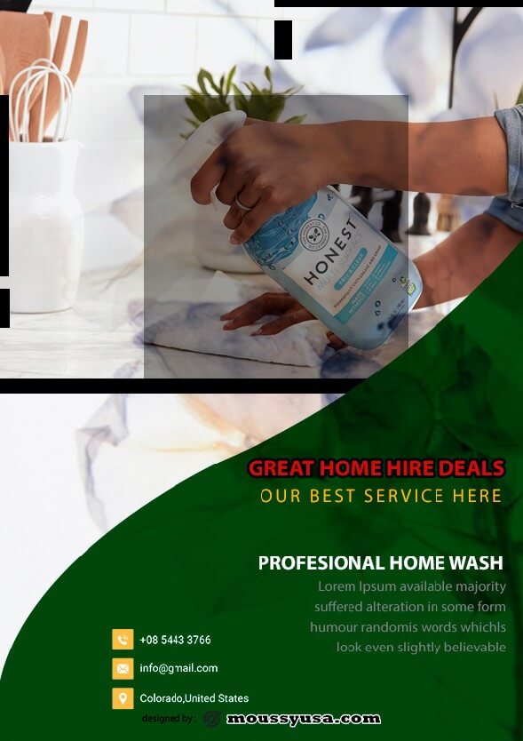 House Cleaning Services Flyer design psd