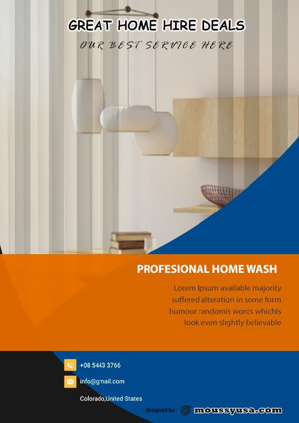 House Cleaning Services Flyer design template