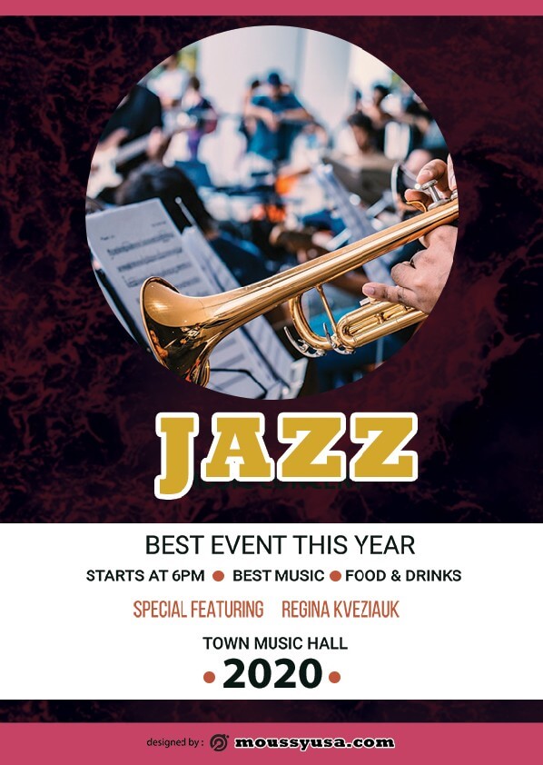 Jazz Concert Flyer template sample