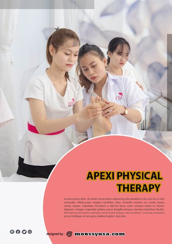 5 Physical Therapy Flyer psd photoshop Mous Syusa