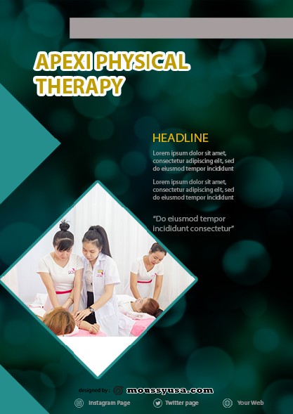 5 Physical Therapy Flyer psd photoshop Mous Syusa