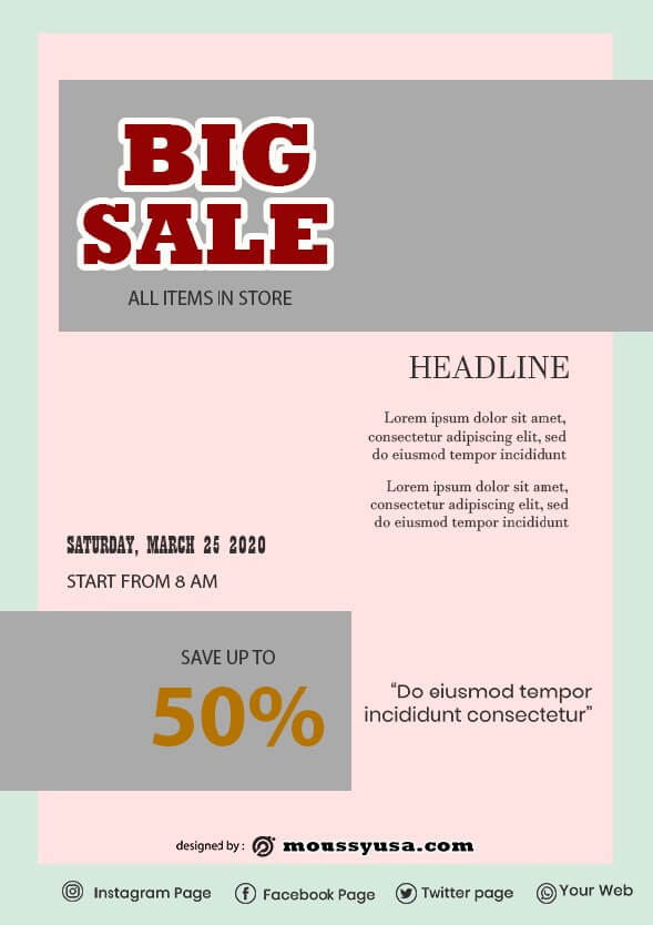 Sales Flyer design ideas