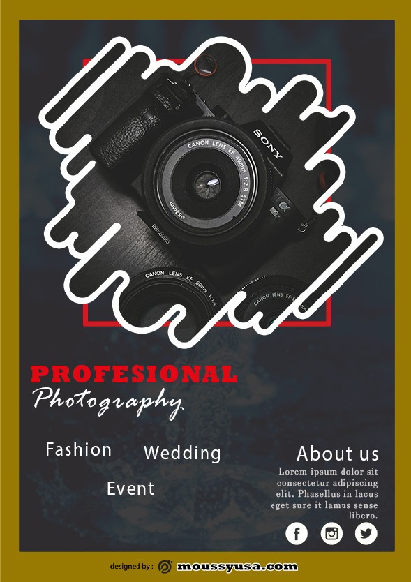 commercial photography flyer template example