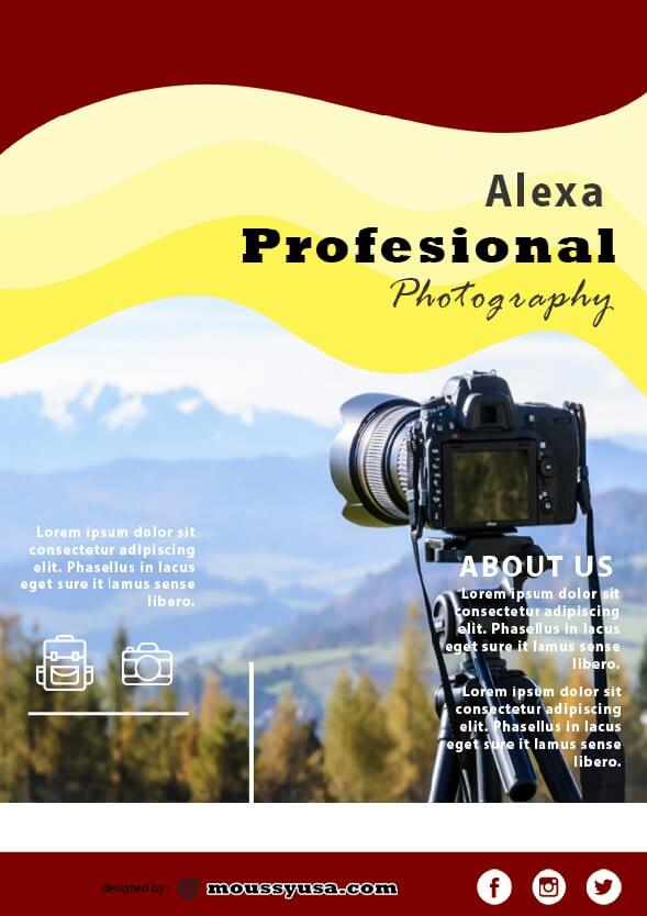 commercial photography flyer template ideas