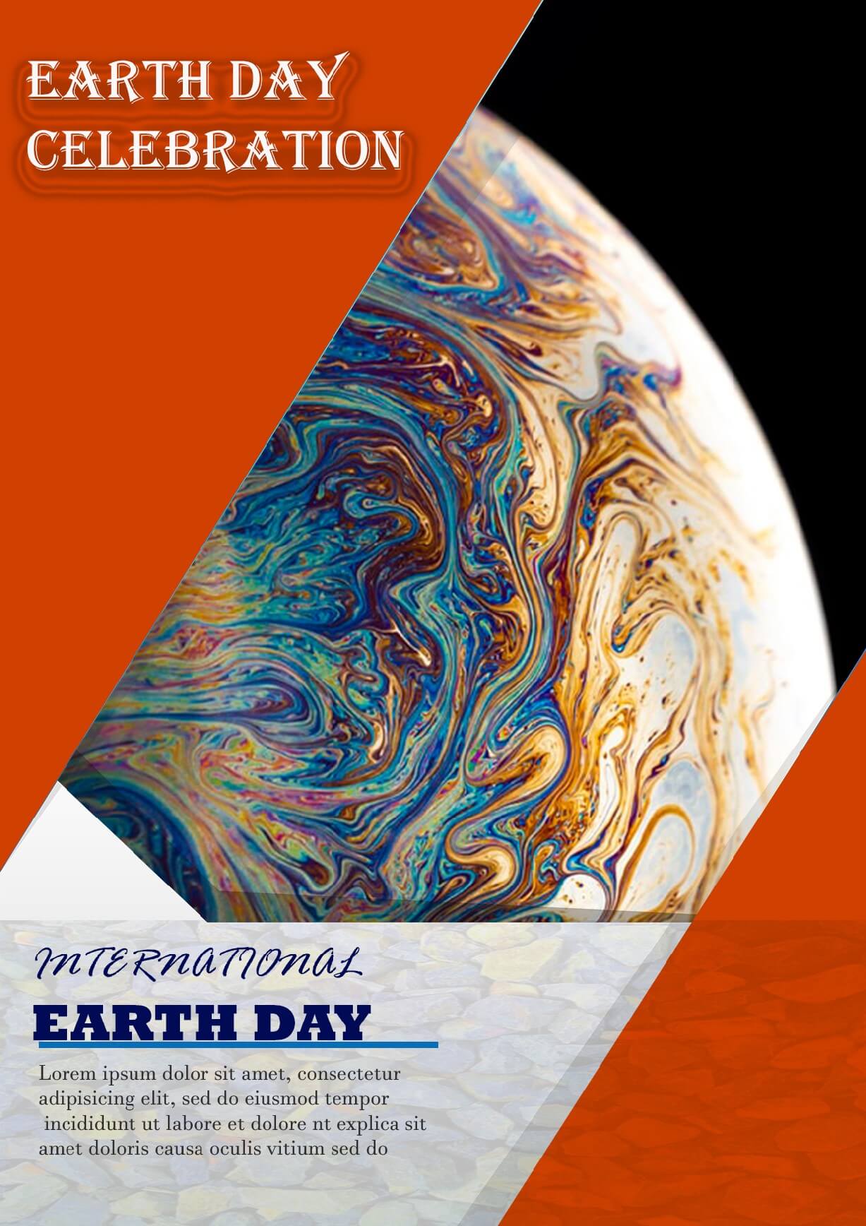 psd template for international earth day flayer