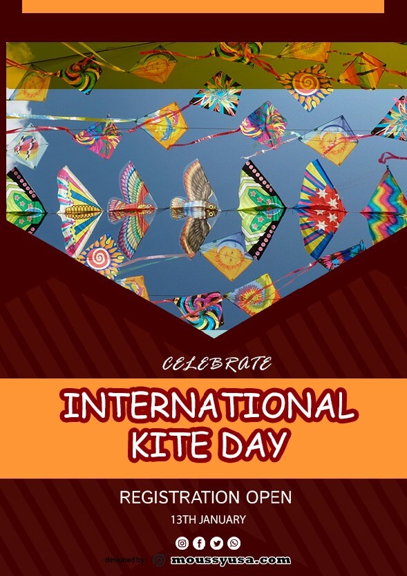 sample Free International Kites Day Flyer templates