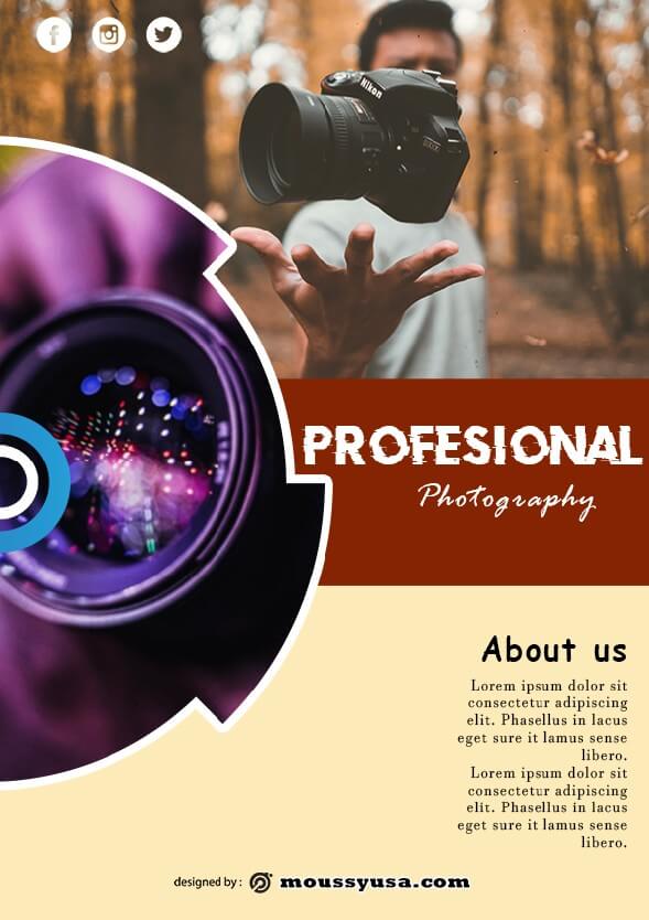 sample commercial photography flyer templates