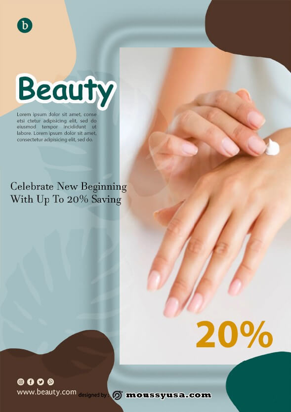 skin care clinic flyer template ideas
