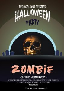 Zombie Halloween Flayer template psd | Mous Syusa