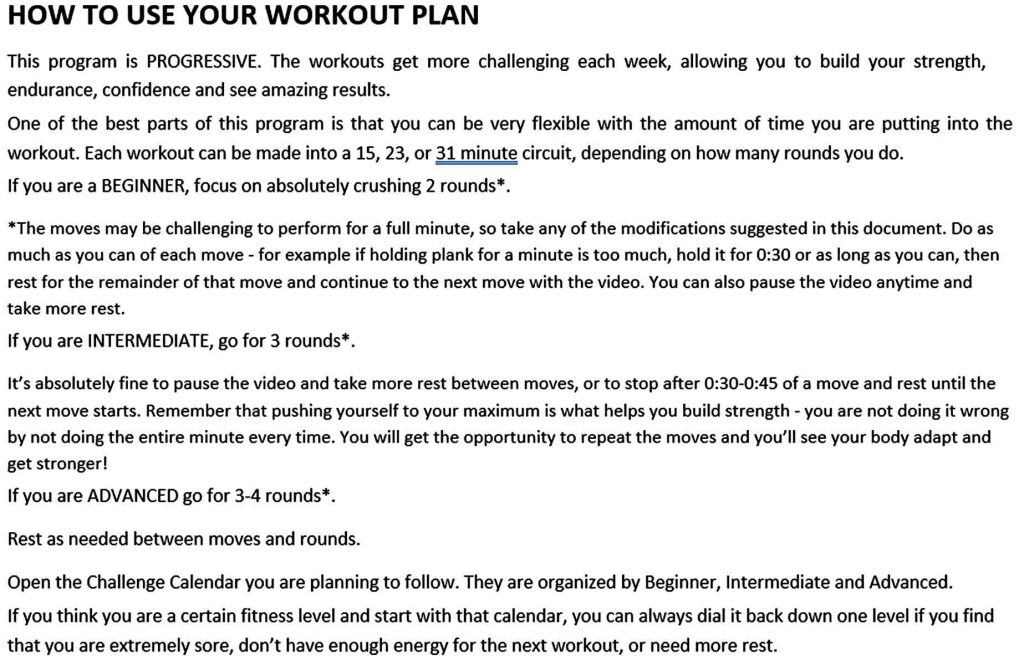 90 Day Workout Plan Template | Mous Syusa