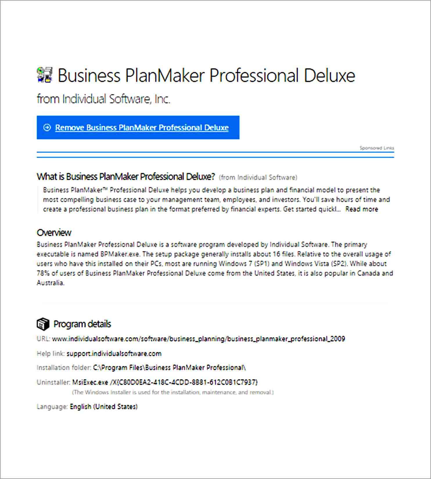 Templates Business PlanMaker Professional Deluxe So